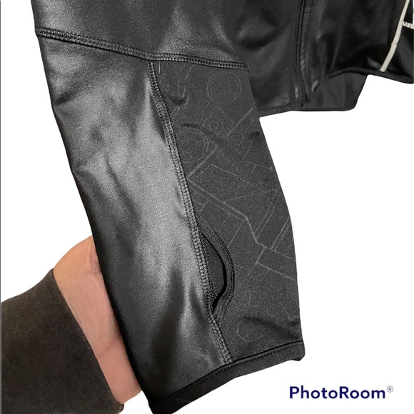 Star Wars Her Universe Use The Force black zip up hooded athletic jacket EUC - Picture 2 of 3